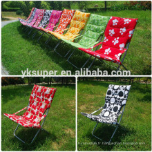 Chaise de jardin pliante en tissu moderne